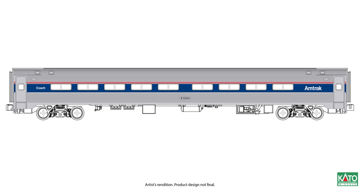 Kato 106-105 N Amfleet I Coach 7 Car Set All Phases (Limited Edition)