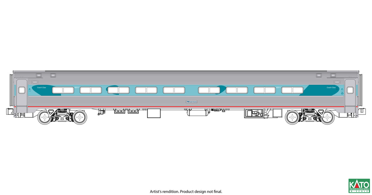 Kato 106-105 N Amfleet I Coach 7 Car Set All Phases (Limited Edition)
