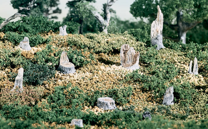 Woodland Scenics S32 Broken Stumps, 14pc