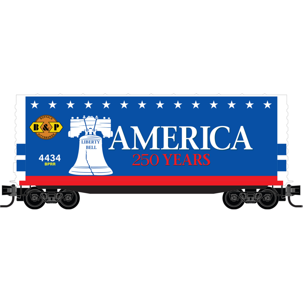 Micro-Trains by Atlas 101100823 N 40’ Smooth Side High-Cube Box Car, Buffalo & Pittsburgh #4434