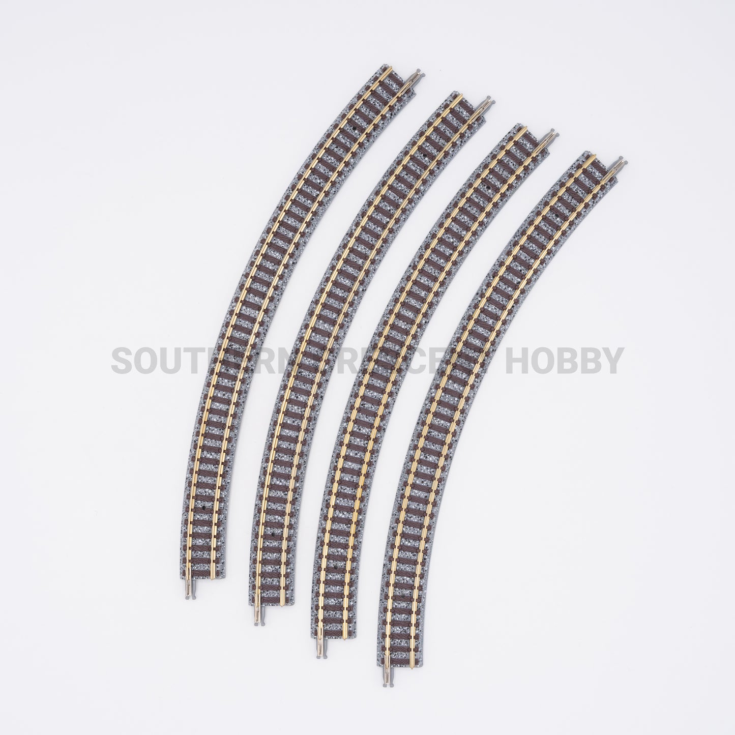 Tomix 1851 N Fine Track Curved Segment C280-45 (F) - 280mm (11") Radius 45 Degree, 4-Pack