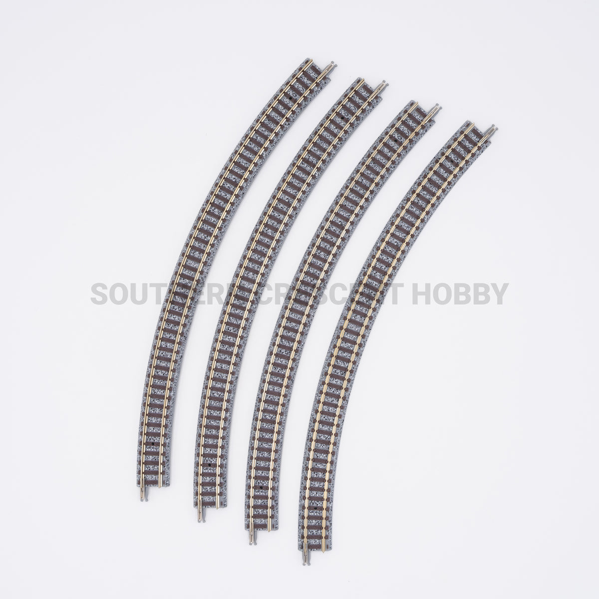 Tomix 1852 N Fine Track Curved Segment C317-45 (F) - 317mm (12-1/2") Radius 45 Degree, 4-Pack