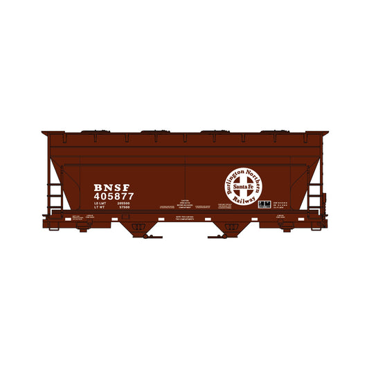 Accurail 2214 HO 2-Bay ACF Covered Hopper Kit, BNSF #405877