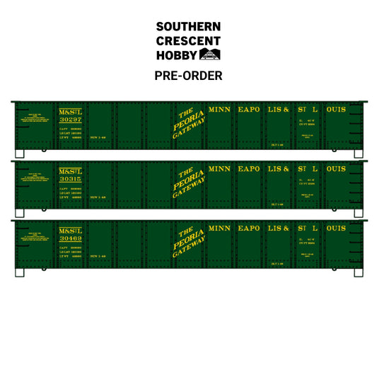 [PREORDER] Accurail 37804 HO 41' Gondola Kit 3-Pack, Minneapolis & St. Louis
