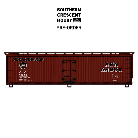 [PREORDER] Accurail 4860 HO 40' Wood Reefer Car Kit, Ann Arbor #3024