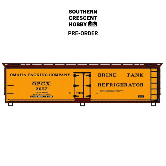 [PREORDER] Accurail 81943 HO 40' Meat Packers Wood Reefer Kit, Omaha Packing Company #2657