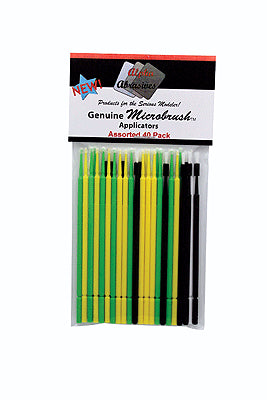 Profile Accessories #1400 Genuine Microbrush Applicators, Assorted 40-Pack