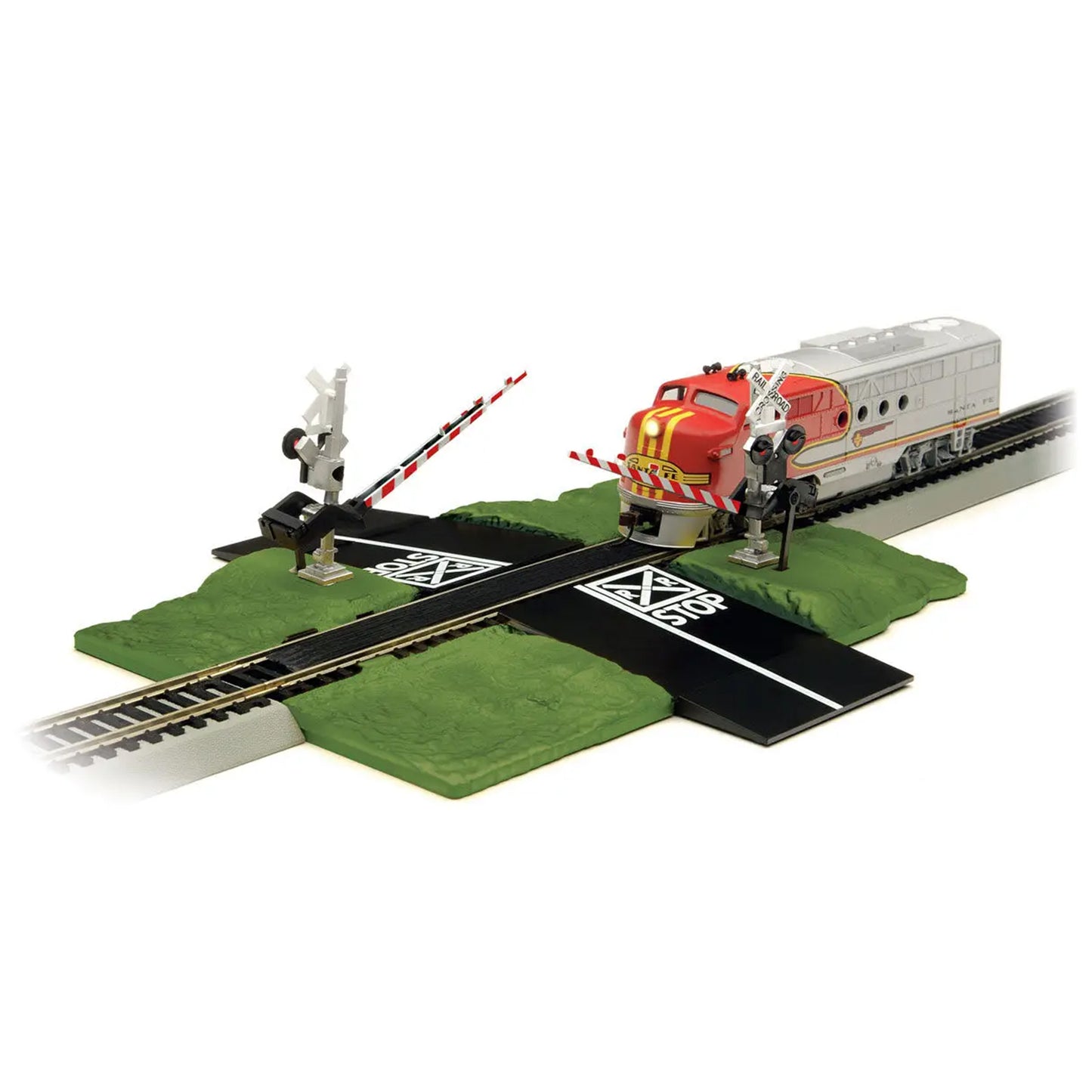 Bachmann 44579 HO E-Z Track Dual Crossing Gates, Code 100 Nickel Silver