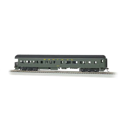 Bachmann 13801 HO 72' Heavyweight Observation Car (Lighted), Santa Fe #407