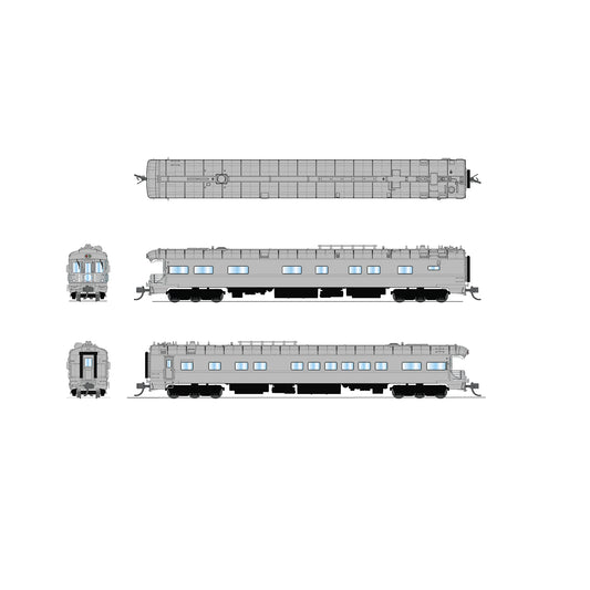 [PREORDER] Broadway Limited 10495 N Union Pacific Business Car, Painted Primery Gray w/ Black Trucks