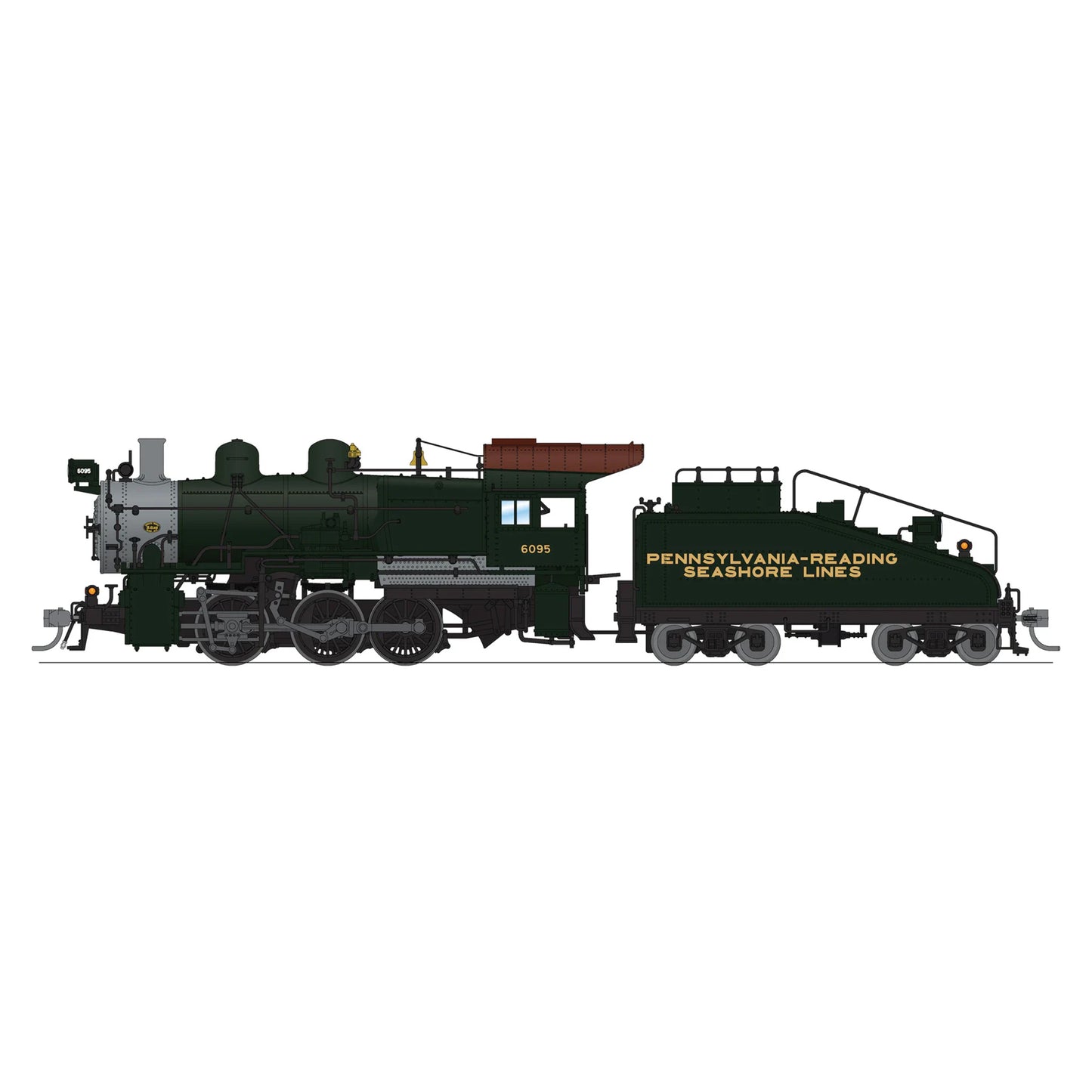 Broadway Limited Imports 9179 HO B6sb 0-6-0, Pennsylvania Reading Seashore Lines #6095 (Paragon4 DCC Sound w/ Smoke)
