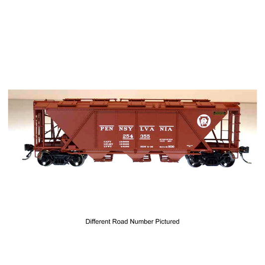 Bowser 41464 HO H-30 Covered Hopper, Pennsylvania #254417 (Circle Keystone Oxide Red)