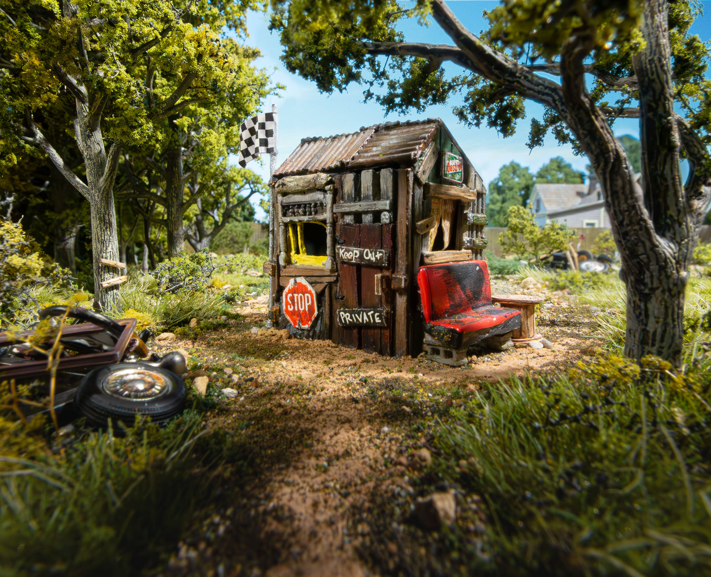 Woodland Scenics Landmark Structures BR5072 HO Kids Clubhouse - Assembled