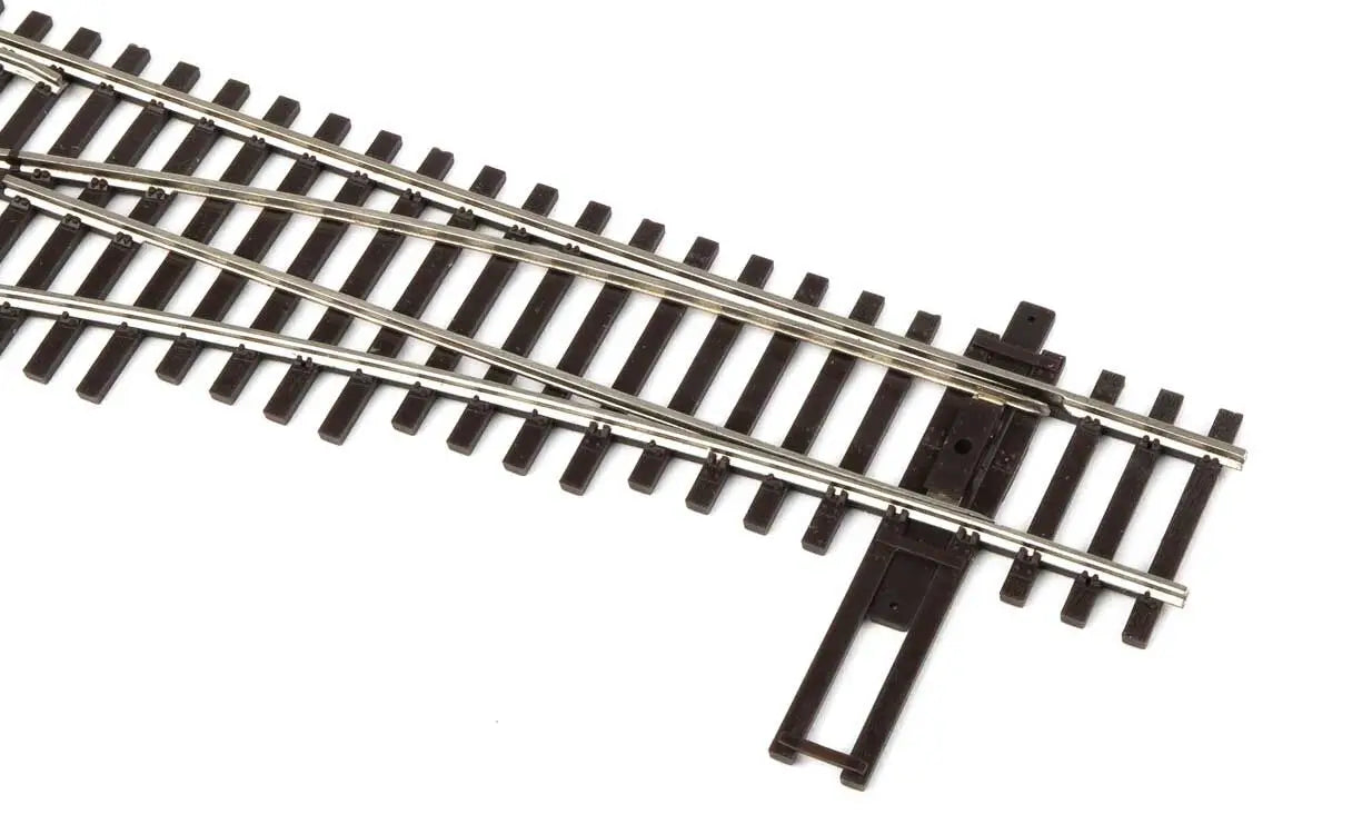 Walthers Track 948-83013 HO DCC-Friendly #4 Left Hand Turnout, Code 83 Nickel Silver