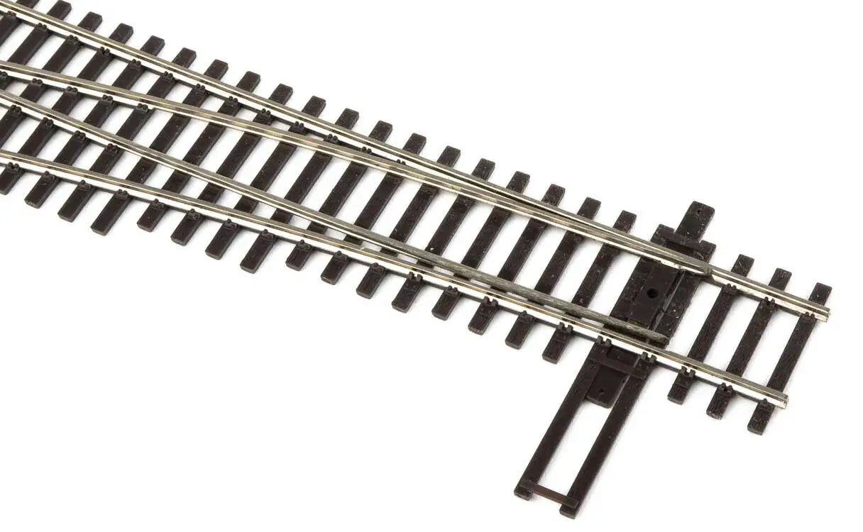 Walthers Track 948-83017 HO DCC-Friendly #6 Left Hand Turnout, Code 83 Nickel Silver