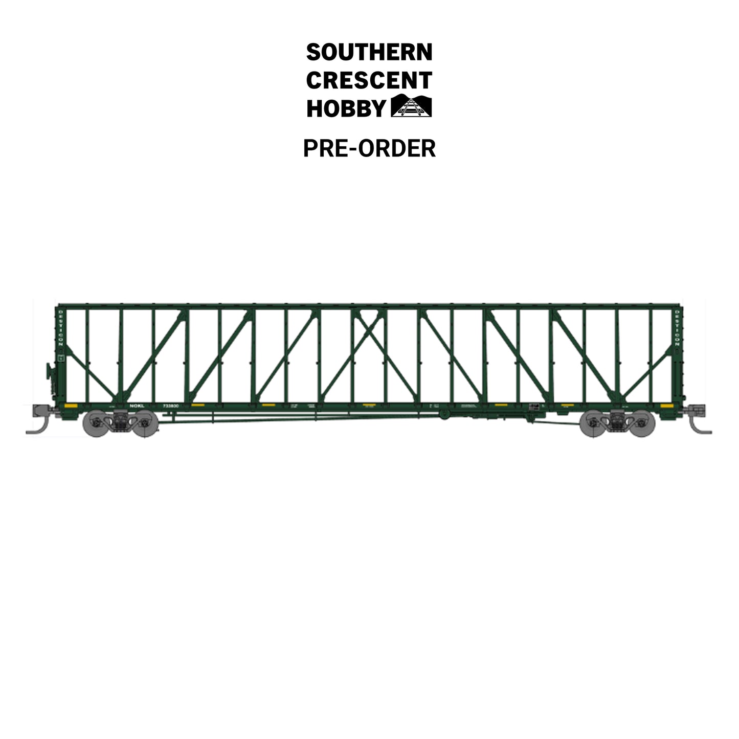[PREORDER] Jackson Railcar 601034 N 73' Centerbeam Flatcar, Northwest Oklahoma (NOKL) 733869
