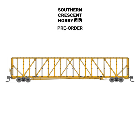 [PREORDER] Jackson Railcar 601046 N 73' Centerbeam Flatcar, Trailer Train (TTZX) 857420