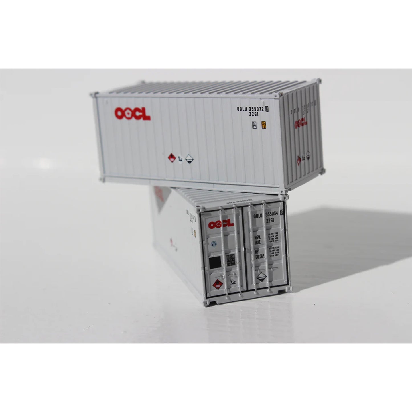 Jacksonville Terminal Company 205308 N 20' Corrugated-Side Container w/ Magnetic System, OOCL 2pk