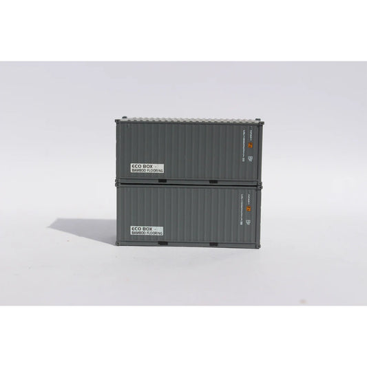 Jacksonville Terminal Company 205432 N 20' Corrugated-Side Container w/ Magnetic System, CPI 2pk