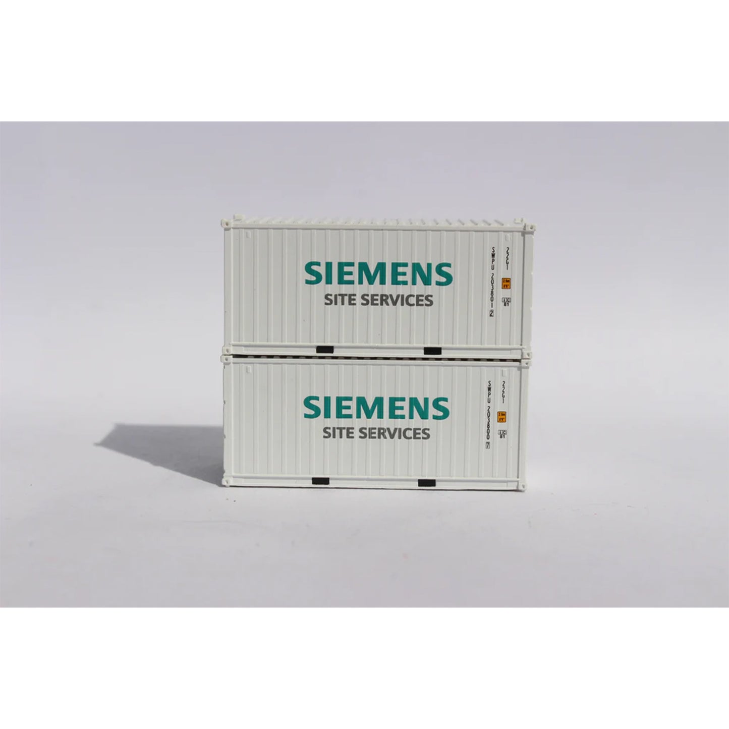 Jacksonville Terminal Company 205438 N 20' Corrugated-Side Container w/ Magnetic System, Siemens Site Services 2pk