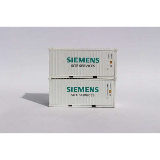 Jacksonville Terminal Company 205438 N 20' Corrugated-Side Container w/ Magnetic System, Siemens Site Services 2pk