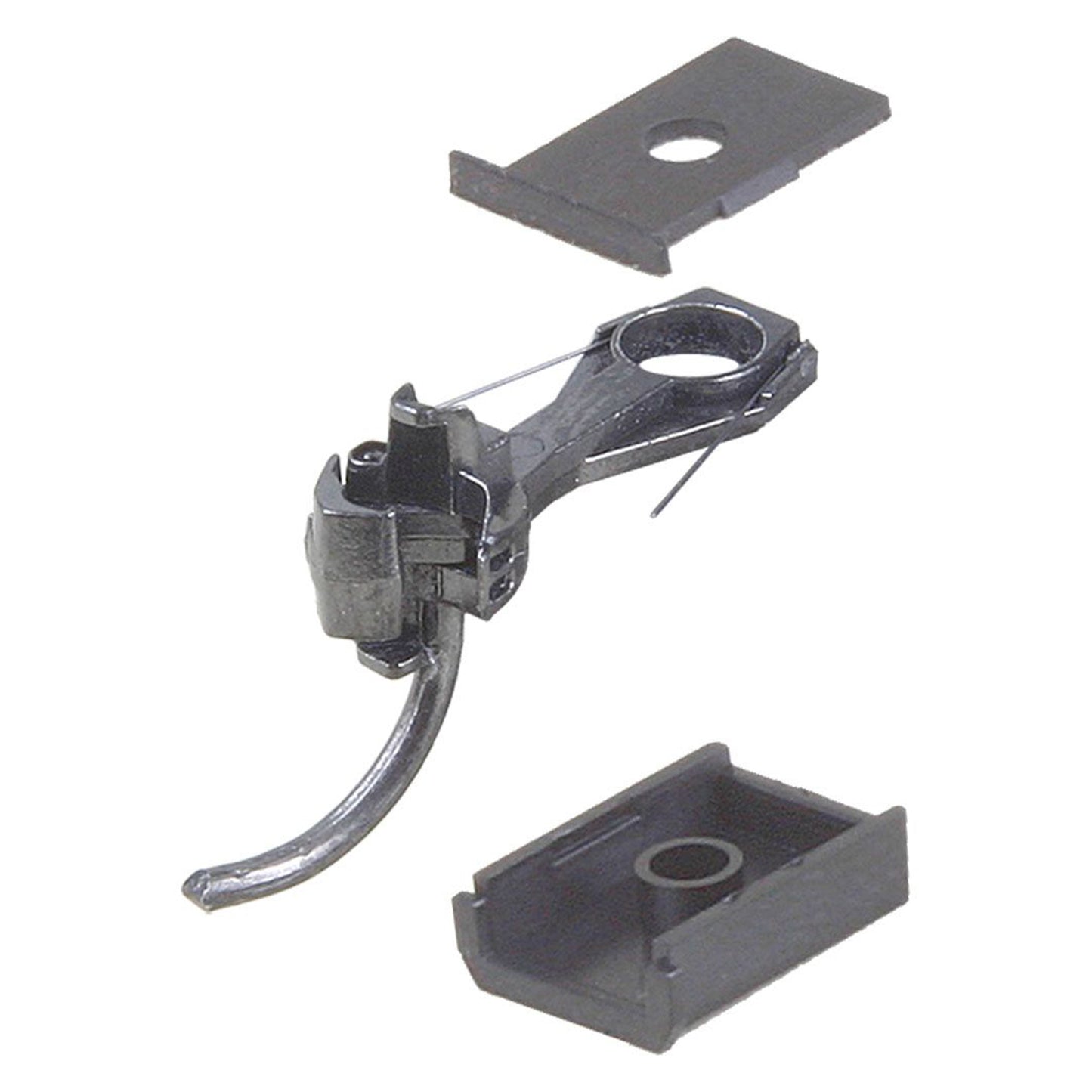 Kadee #119 HO SE Shelf Whisker® Metal Couplers with Gearboxes - Medium (9/32") Centerset Shank, 2 Pair