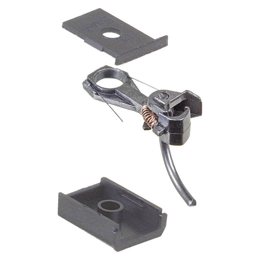 Kadee #144 HO 140-Series Whisker® Metal Couplers with Gearboxes - Short (1/4") Underset Shank, 2 Pair