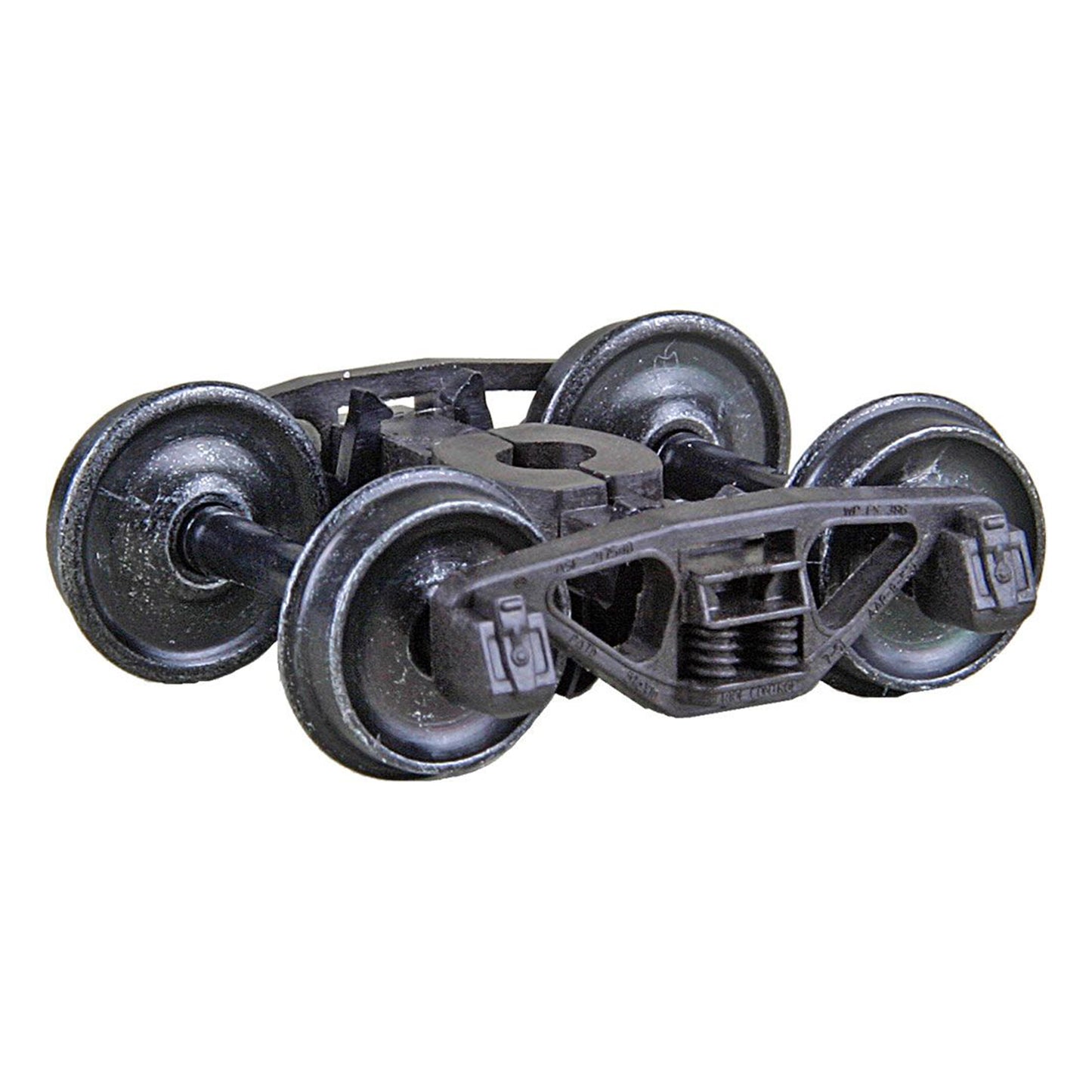 Kadee #1562 HO A.S.F.® A-3 Ride Control® 50-Ton Self Centering Trucks with 33" Smooth Back Code 88 Semi-Scale Wheels - HGC, 1 Pair