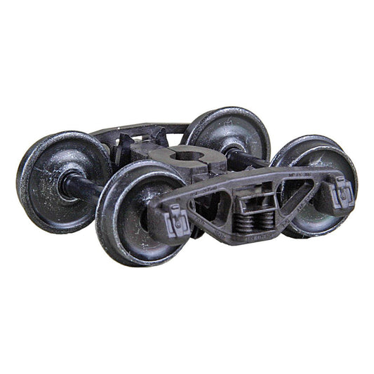 Kadee #1562 HO A.S.F.® A-3 Ride Control® 50-Ton Self Centering Trucks with 33" Smooth Back Code 88 Semi-Scale Wheels - HGC, 1 Pair