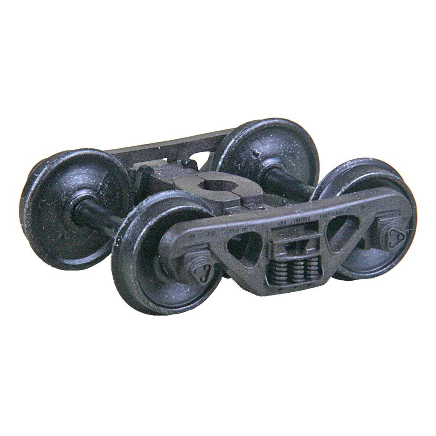 Kadee #1569 HO A.S.F.® 100-ton Roller Bearing Self Centering Trucks with 36" Smooth Back Code 88 Semi-Scale Wheels - HGC, 1 Pair