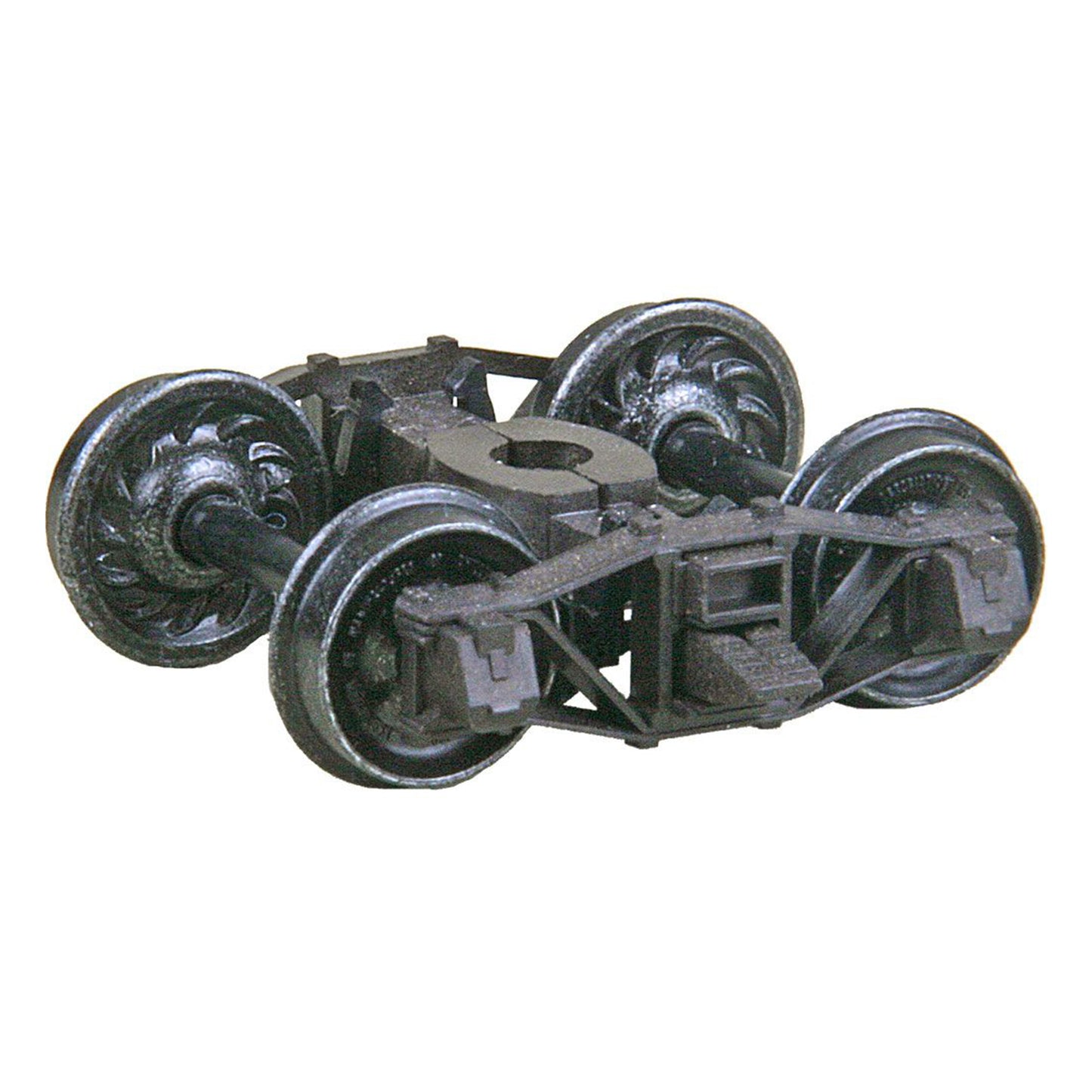 Kadee #1583 HO Arch Bar Self Centering Caboose Trucks with 33" Ribbed Back Code 88 Semi-Scale Wheels - HGC, 1 Pair