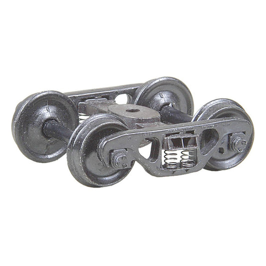 Kadee #518 HO Barber® S-2 70-Ton Roller Bearing Trucks with 33" Smooth Back Wheels - Metal Fully Sprung, 1 Pair