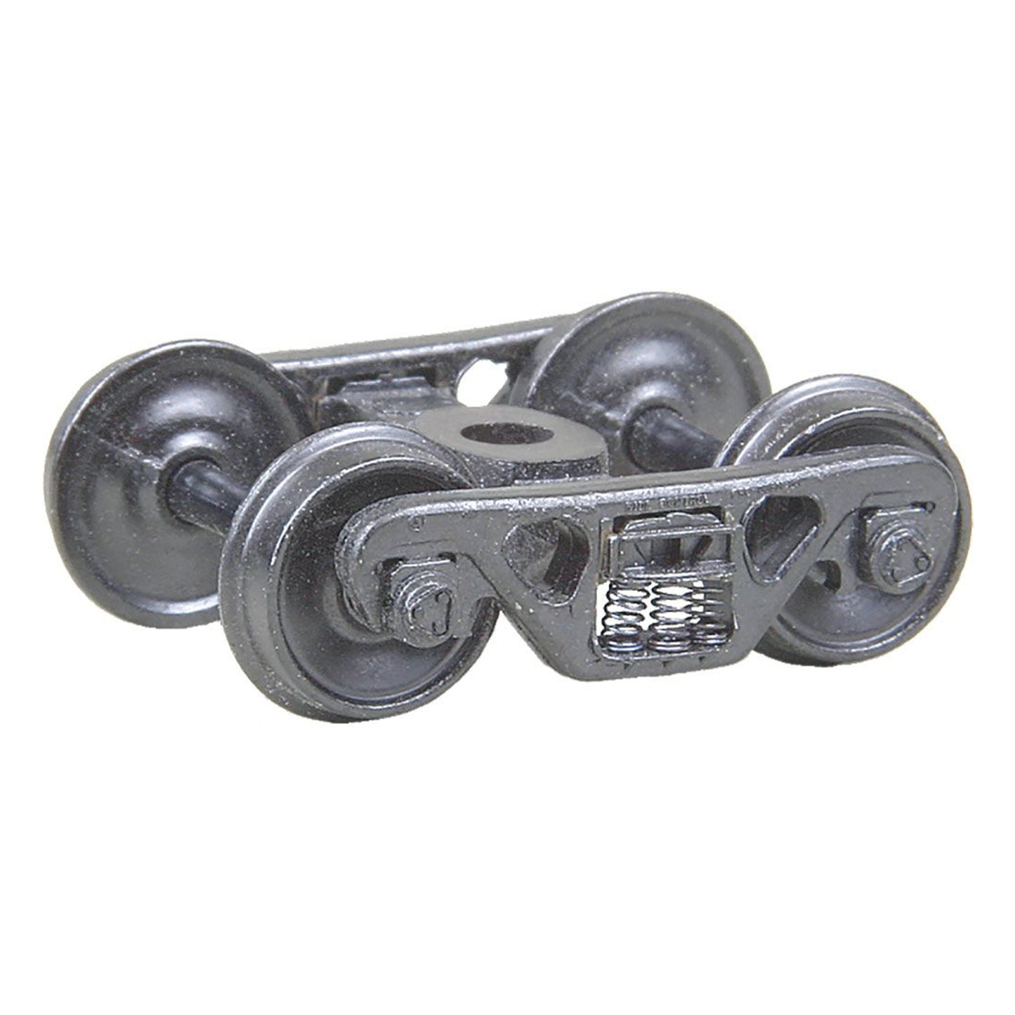 Kadee #555 HO A.S.F.® 100-ton Roller Bearing Self Centering Trucks with 36" Smooth Back Wheels - Metal Fully Sprung, 1 Pair