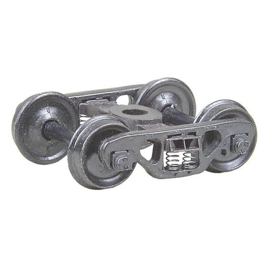 Kadee #558 HO Barber® S-2 70-Ton Roller Bearing Self Centering Trucks with 33" Smooth Back Wheels - Metal Fully Sprung, 1 Pair