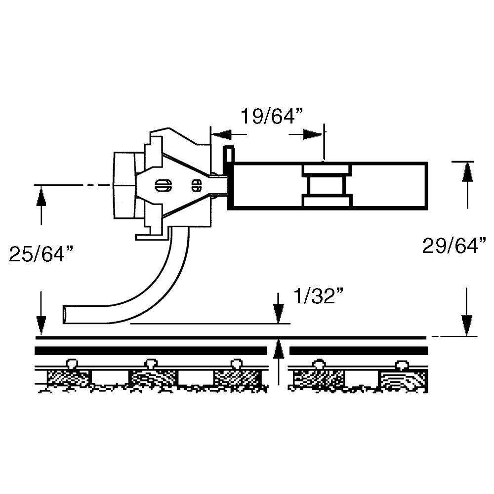 Kadee #118-25 HO Scale Bulk Pack - 25 pair #118 SF Shelf Whisker Metal Couplers - Medium (9/32") Centerset Shank