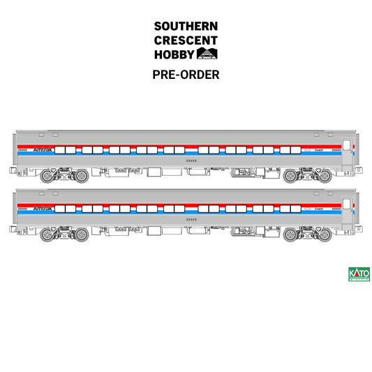 [PREORDER] Kato N 106-6293 Amfleet II Coaches, 2 Piece Set (Amtrak Phase III)