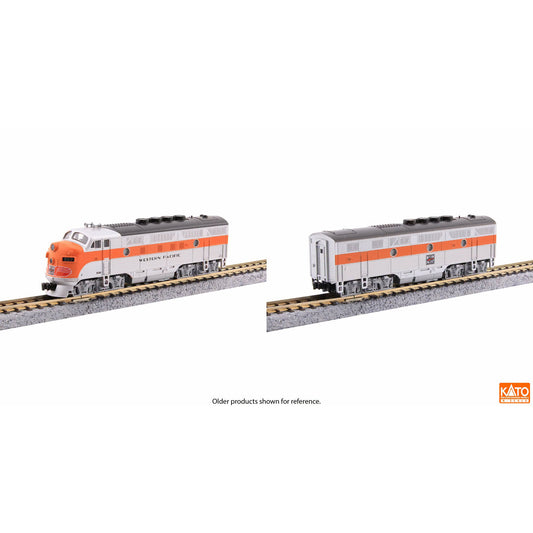 [PREORDER] Kato 106-0307 N EMD F3A & F3B 2-Locomotive Set, Western Pacific (DC Silent)