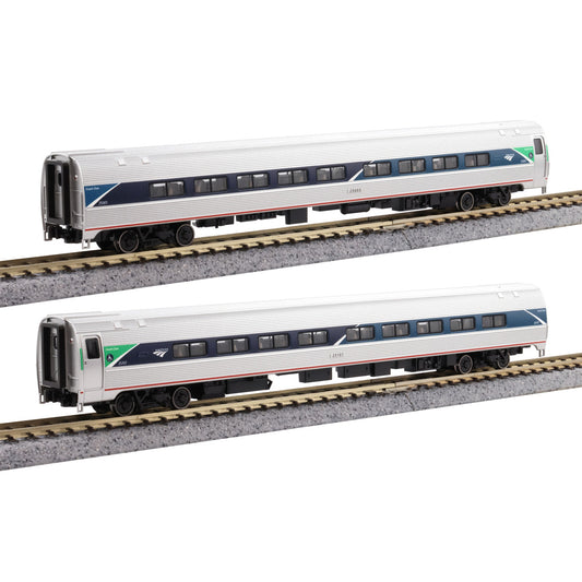 Kato 106-6295 N Amfleet II Coaches, 2 Piece Set (Amtrak Phase VII)
