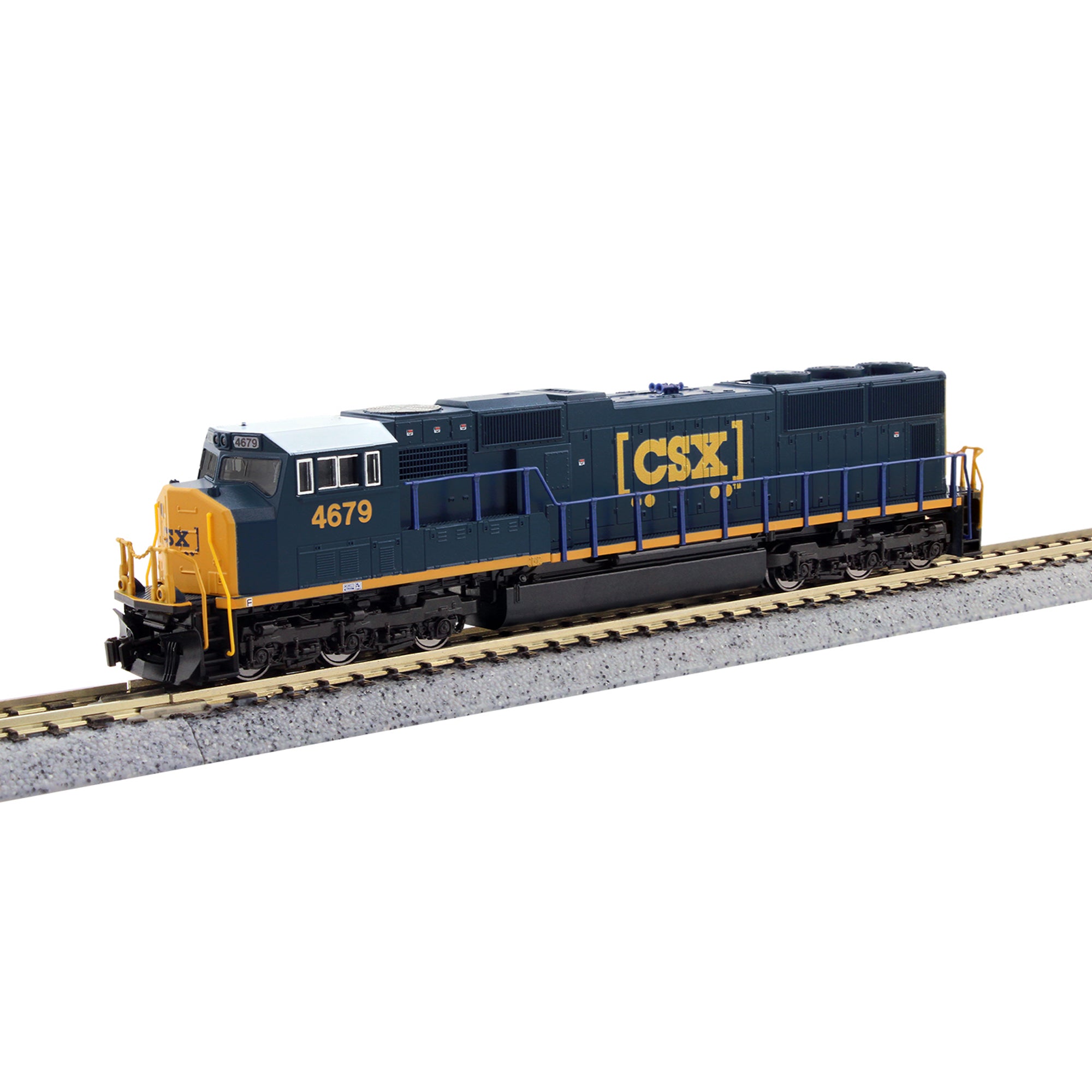 Kato 176-7616 N EMD SD70M w/ Flat Radiators, CSX #4697 (DC Silent