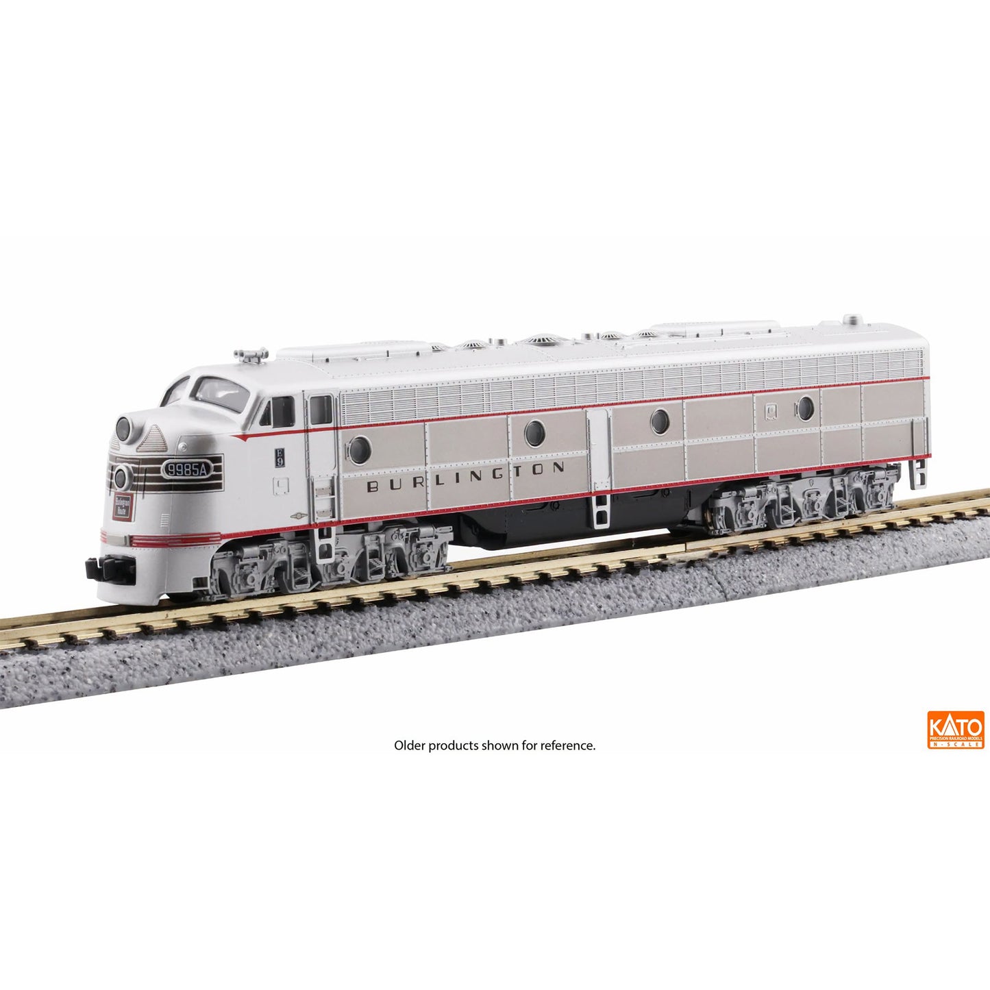 [PREORDER] Kato 176-5102S N EMD E8A, Chicago, Burlington & Quincy #9942B (DCC Sound Equipped)