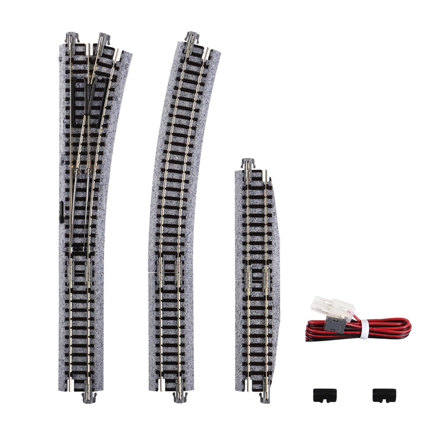 Kato N 20-221 Unitrack Electric Turnout #4 Right 481mm (19") Radius 15-degree