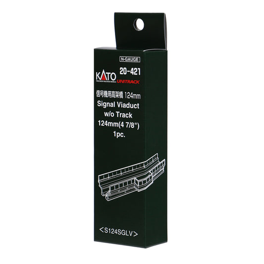 Kato 20-421 N Unitrack Straight Viaduct 124mm (4-7/8") Signal Segment Without Track