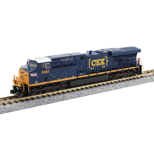 Kato 176-8963 N GE ES40DC GEVO, CSX #5461 w/ Seaboard System Sticker (DC Silent)