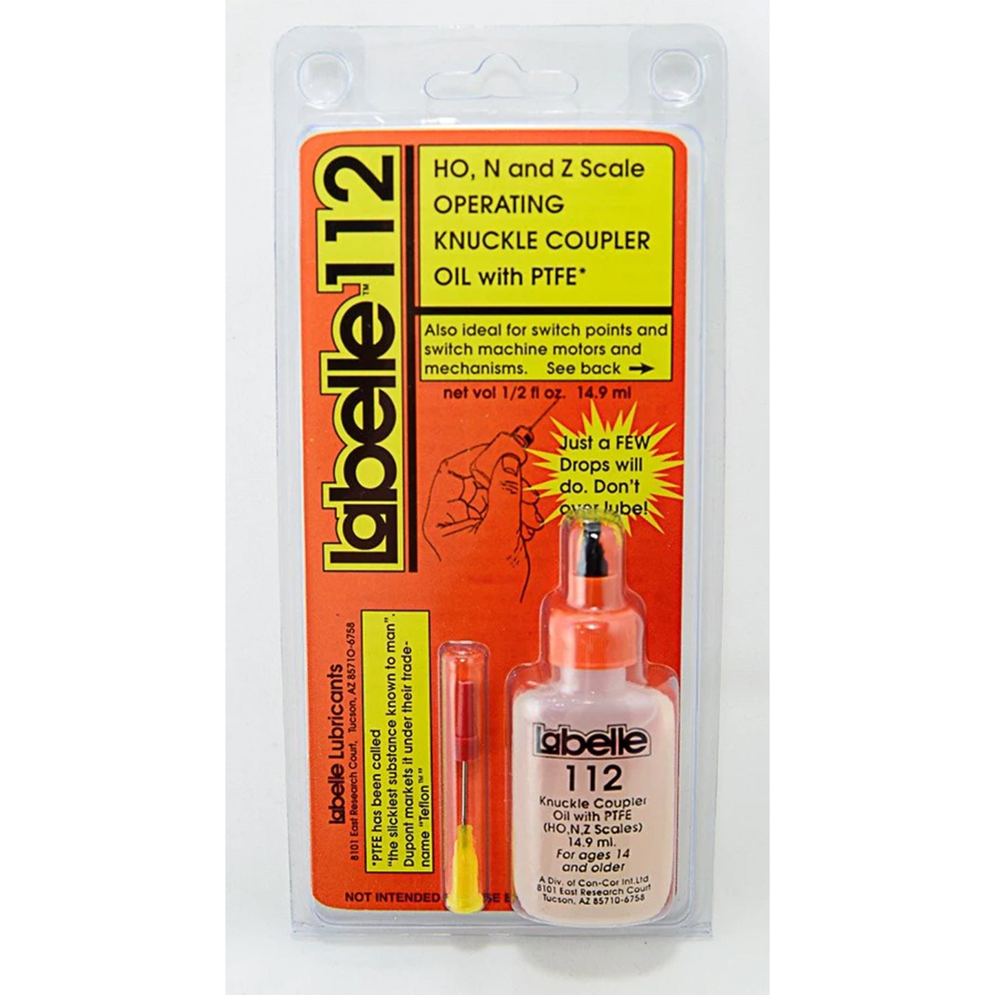 Labelle 112 Coupler & Track Mechanism Oil with PTFE