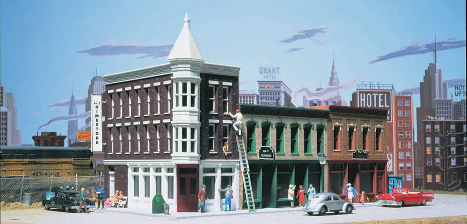 Walthers Cornerstone 933-3029 HO Merchant's Row II Kit