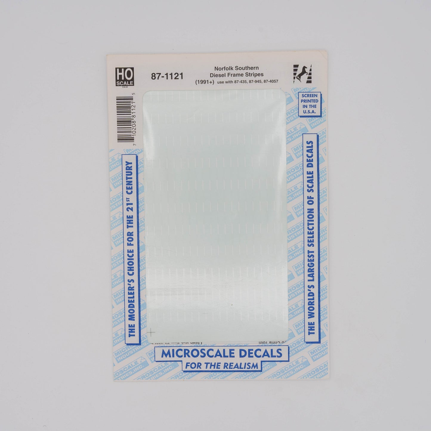 Microscale HO 87-1121 Norfolk Southern Decal, Diesel Frame Stripes (1991+)