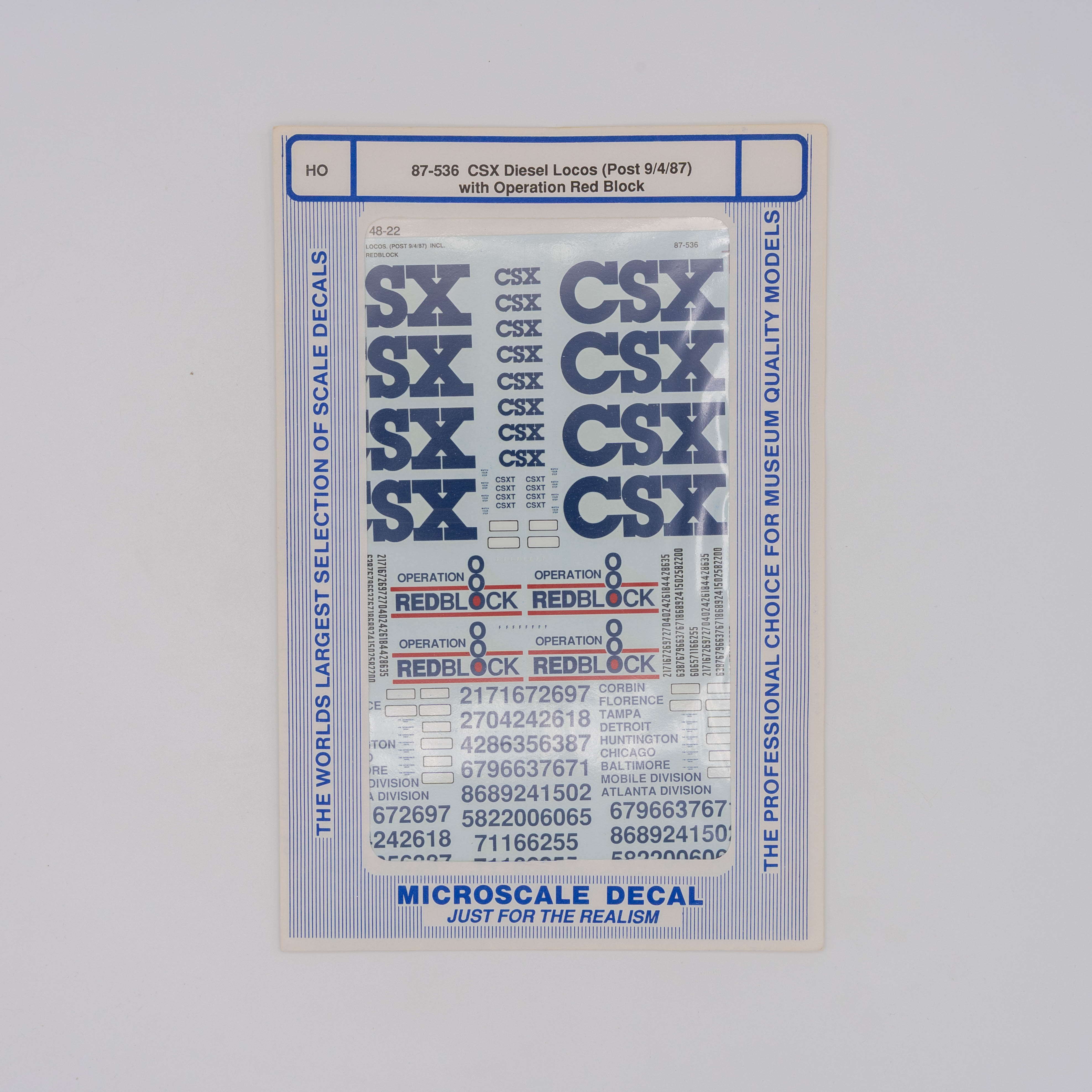 Decals – Southern Crescent Hobby