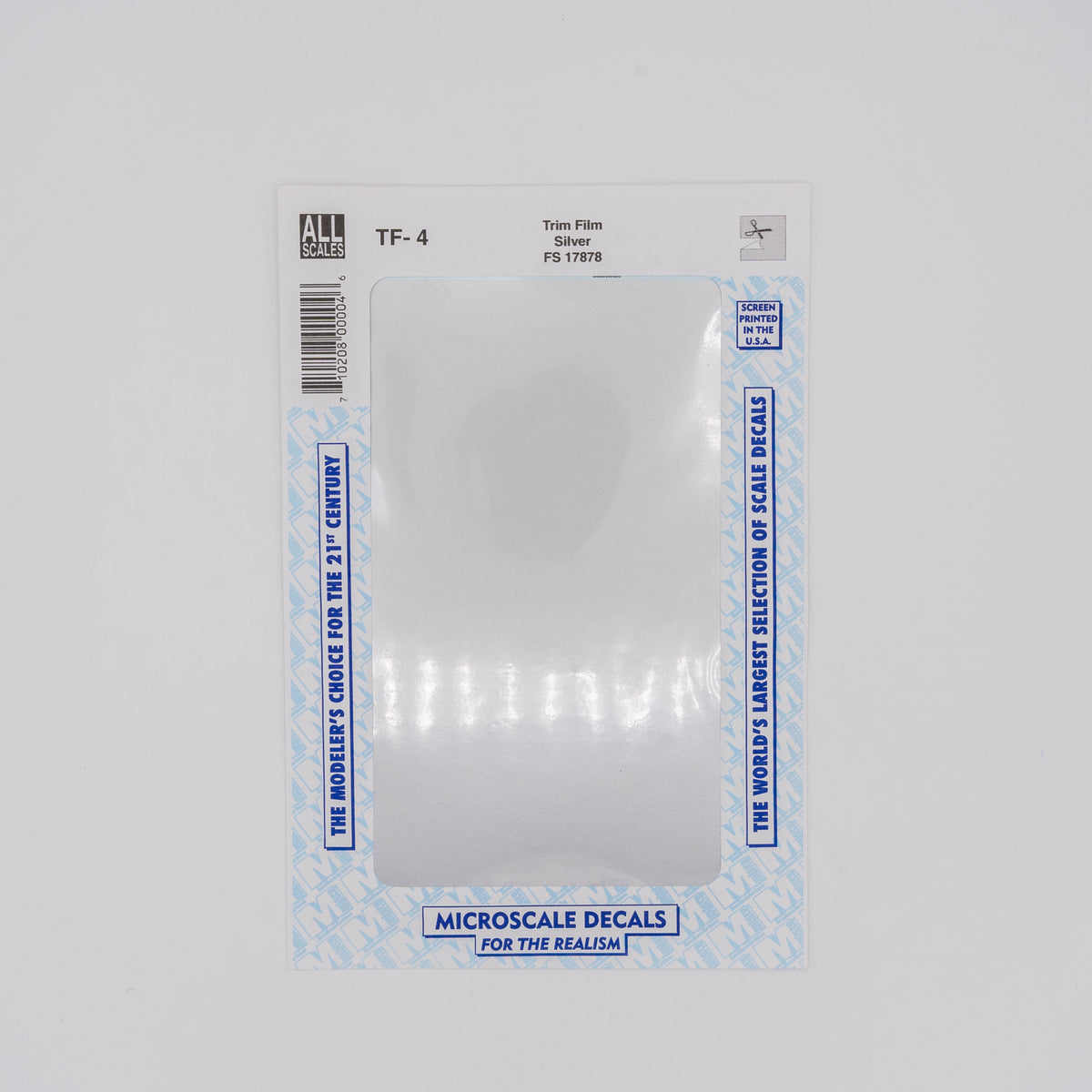 Microscale 4 Microscale TF-4 Decal, Trim Film (Silver) – Southern Crescent Hobby