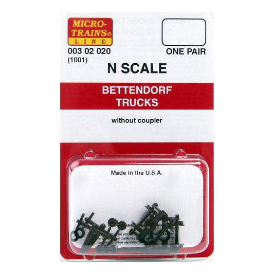 Micro-Trains 00302020 N Bettendorf Trucks #1001 without couplers, 1 pair