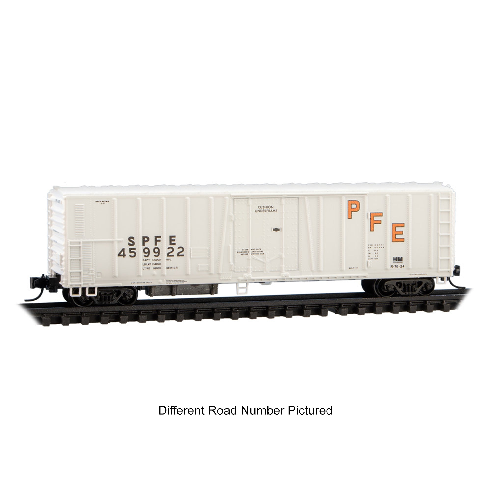 Micro-Trains 08100051 N 51' Rib Side Mechanical Reefer Car, Pacific Fr ...